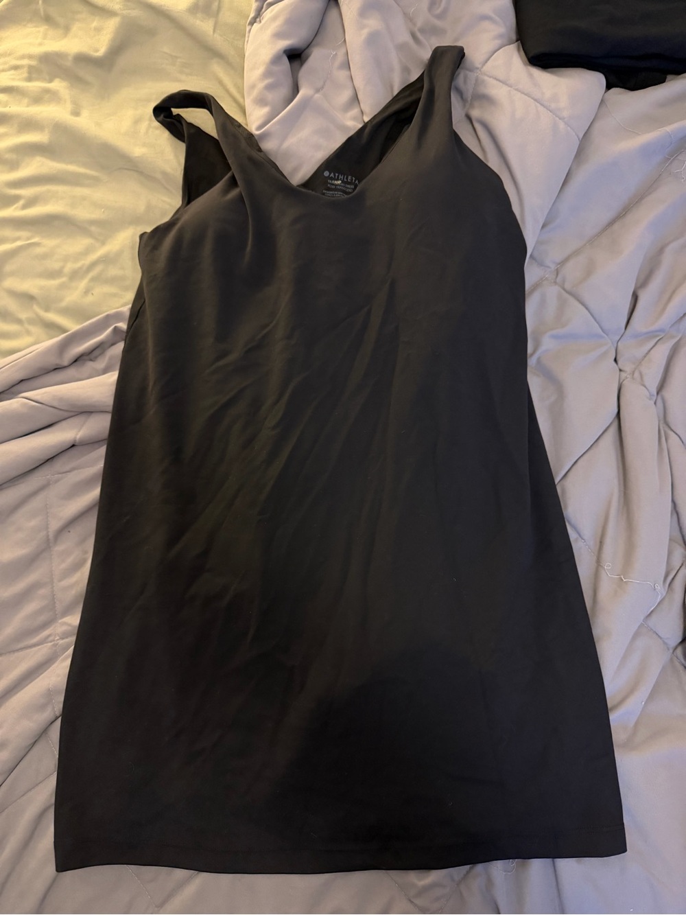 Athleta Black Scoop Neck Tank Dress
